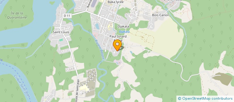 localisation de l'entreprise ART'BAT GROUPE  SAINT-LAURENT-DU-MARONI