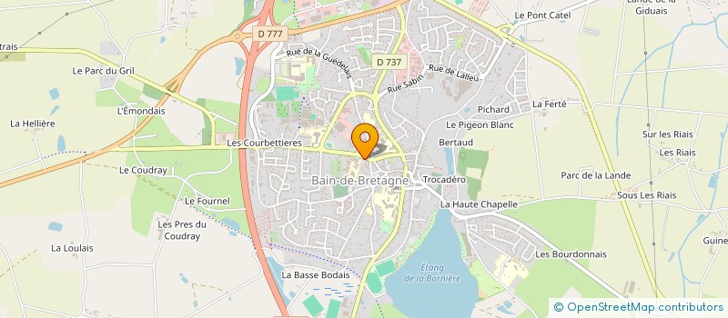 localisation de l'entreprise ART BATI à BAIN-DE-BRETAGNE