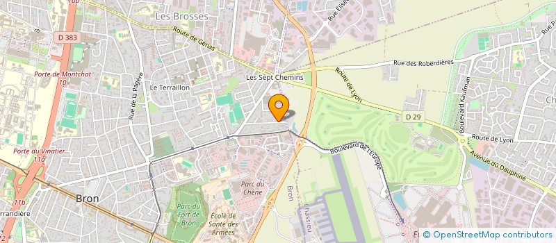 localisation de l'entreprise ART BATI à BRON
