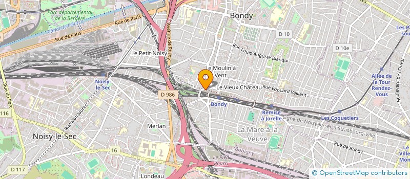 localisation de l'entreprise ART BATIMENT  BONDY