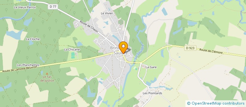 localisation de l'entreprise ART BEAU ET SENS  BRINON-SUR-SAULDRE