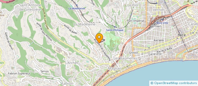 localisation de l'entreprise ART BEAUTE à NICE