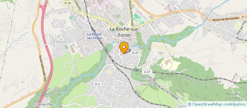 localisation de l'entreprise ART & BOIS à LA ROCHE-SUR-FORON