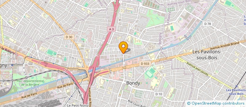 localisation de l'entreprise ART BOIS MENSUISERIE SARL  BONDY