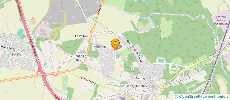 localisation de l'entreprise ART BOIS RENOVATION SERVICES à VILLEVAUDE