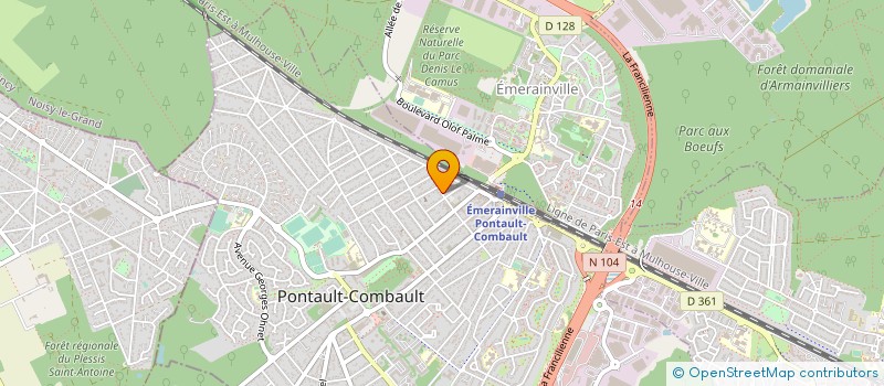 localisation de l'entreprise ART BOISERIE à PONTAULT-COMBAULT