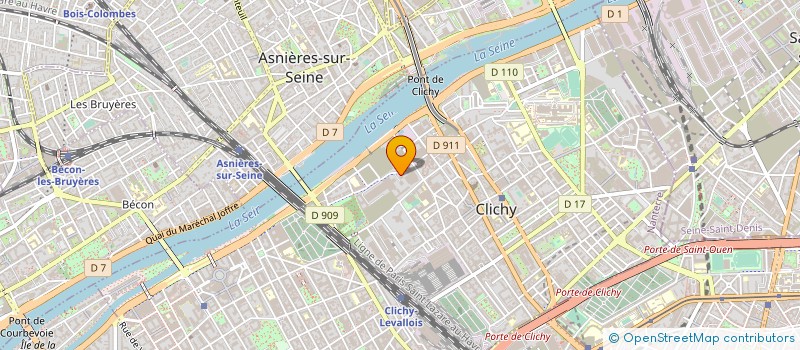 localisation de l'entreprise ART BORE SENS à CLICHY