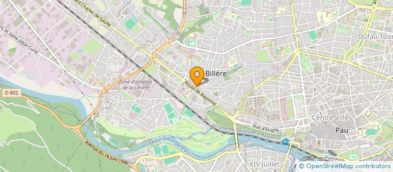 localisation de l'entreprise ART BOUL'PAT  BILLERE