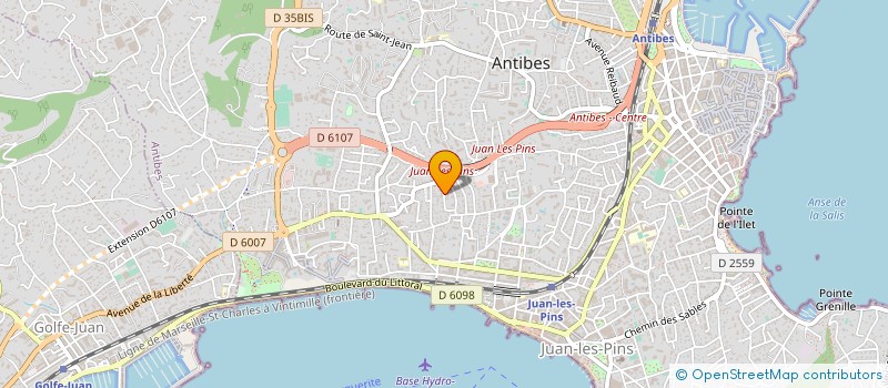 localisation de l'entreprise ART BUILDER à ANTIBES