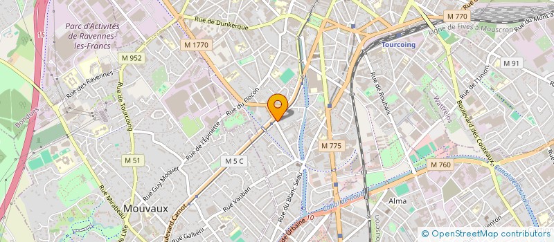 localisation de l'entreprise ART BUNKER à TOURCOING