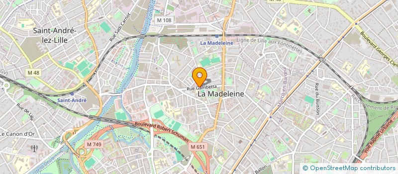 localisation de l'entreprise ART'CAD à LA MADELEINE