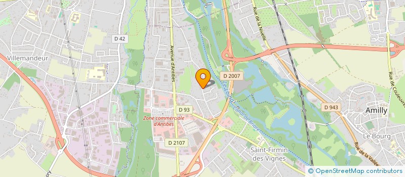 localisation de l'entreprise ART CADE à AMILLY