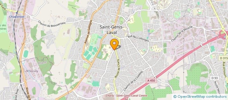 localisation de l'entreprise ART'CADIE à SAINT-GENIS-LAVAL