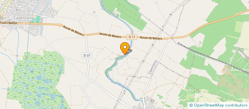 localisation de l'entreprise ART CANAL  CAPESTANG