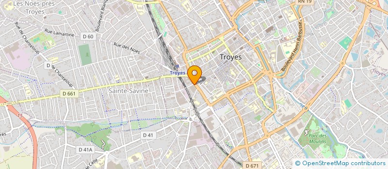 localisation de l'entreprise ART'CAPI à TROYES