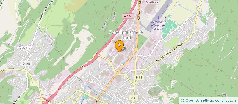 localisation de l'entreprise ART CD à OYONNAX