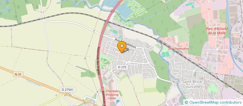 localisation de l'entreprise ART CEA à CHAMPIGNY