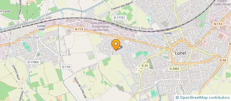 localisation de l'entreprise ART CERAM à LUNEL