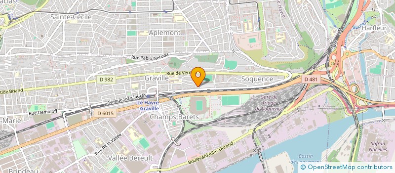 localisation de l'entreprise ART CERAM à LE HAVRE