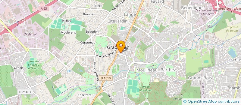 localisation de l'entreprise ART CHI FENG SHUI TRADITIONNEL  GRADIGNAN