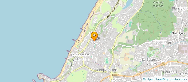 localisation de l'entreprise ART CHOREGRAPHIQUE EN PAYS BASQUE  ANGLET