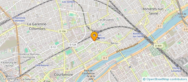 localisation de l'entreprise ART CLASS GALLERY à COURBEVOIE