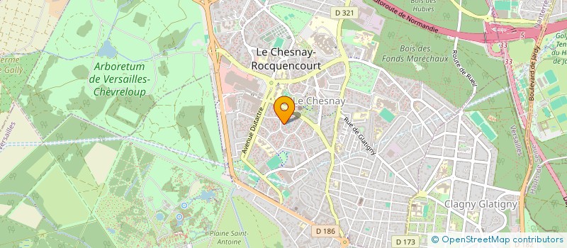 localisation de l'entreprise ART CLEAN  LE CHESNAY-ROCQUENCOURT