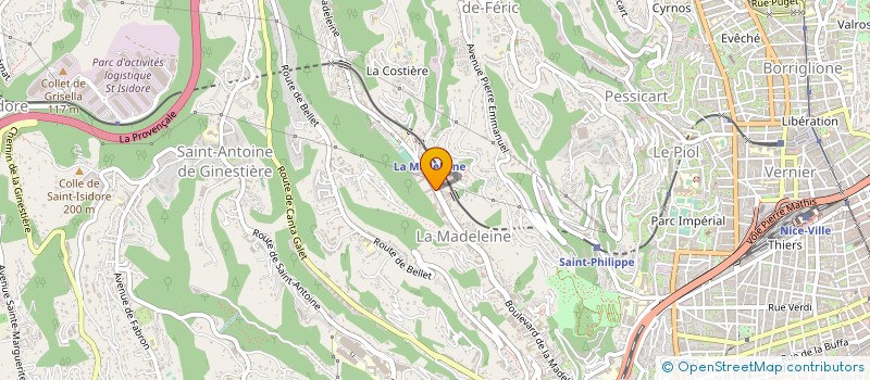 localisation de l'entreprise ART'CLES à NICE