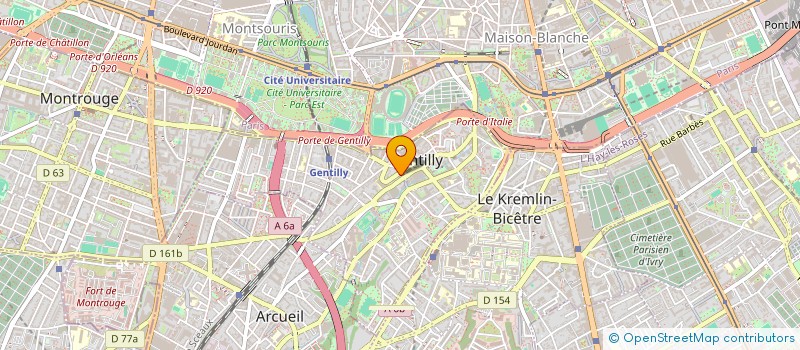 localisation de l'entreprise ART & COB à GENTILLY
