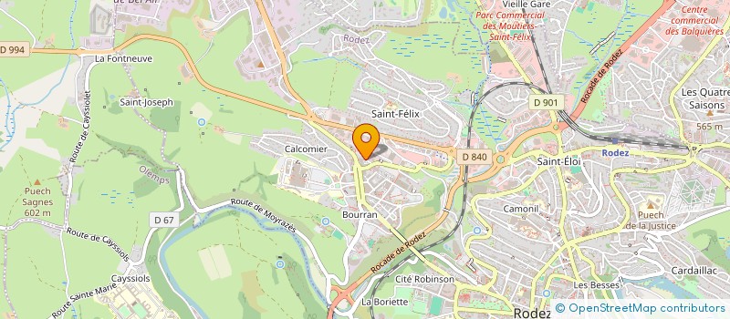 localisation de l'entreprise ART CODE à RODEZ