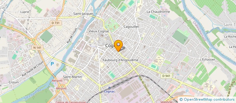localisation de l'entreprise ART@COGNAC à COGNAC