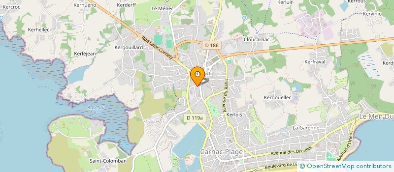 localisation de l'entreprise ART COIFFURE  CARNAC