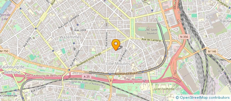 localisation de l'entreprise ART & COLOR à LILLE