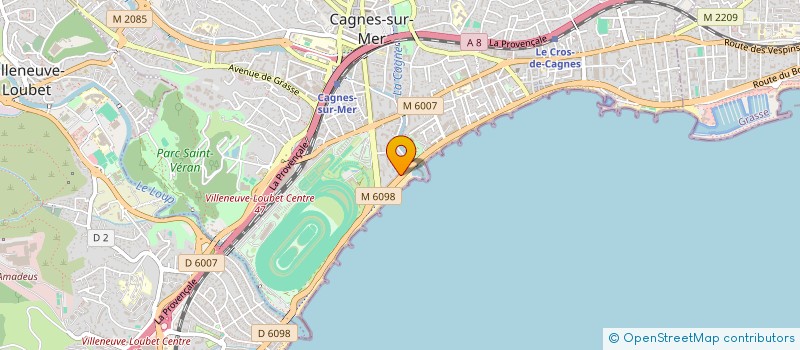 localisation de l'entreprise ART COM à CAGNES-SUR-MER