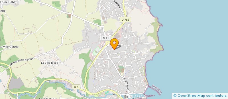 localisation de l'entreprise ART'COM  BINIC-ETABLES-SUR-MER