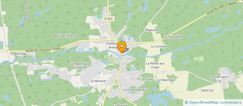 localisation de l'entreprise ART & COM  LA FERTE-SAINT-CYR