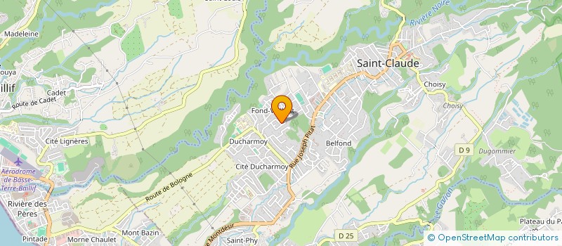 localisation de l'entreprise ART COM UNITY à SAINT-CLAUDE