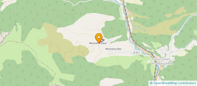 localisation de l'entreprise ART COME PRODUCTION  SAINT-JULIEN-EN-BEAUCHENE