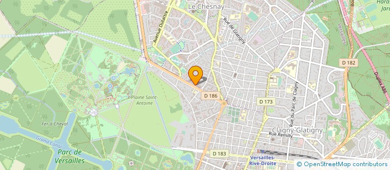 localisation de l'entreprise ART CONCEPT  LE CHESNAY-ROCQUENCOURT