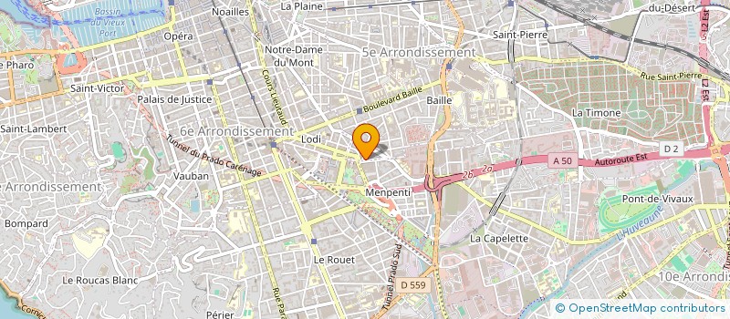 localisation de l'entreprise ART CONCEPT à MARSEILLE