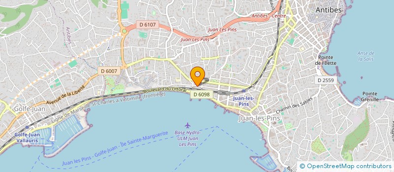 localisation de l'entreprise ART CONCEPT à ANTIBES