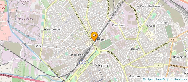 localisation de l'entreprise ART CONCEPT INTERIEUR à REIMS