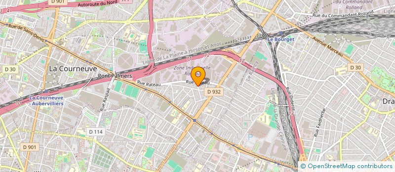 localisation de l'entreprise ART CONCEPT PROJECT à LA COURNEUVE