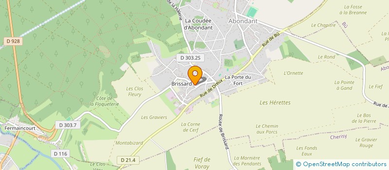 localisation de l'entreprise ART'CONCEPTION à ABONDANT