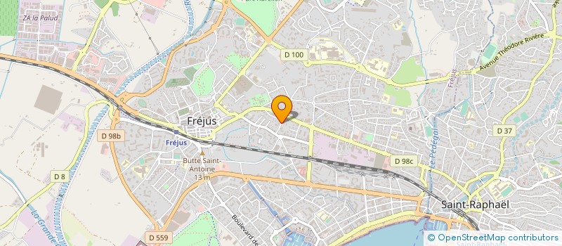 localisation de l'entreprise ART CONCEPTION DU BATIMENT à FREJUS