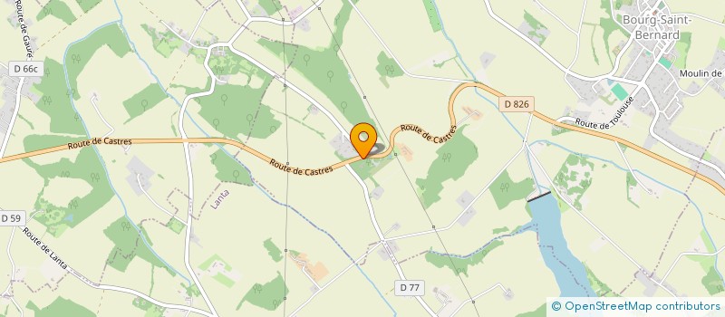 localisation de l'entreprise ART, CONCEPTION, IMPRESSION - ACI  BOURG-SAINT-BERNARD