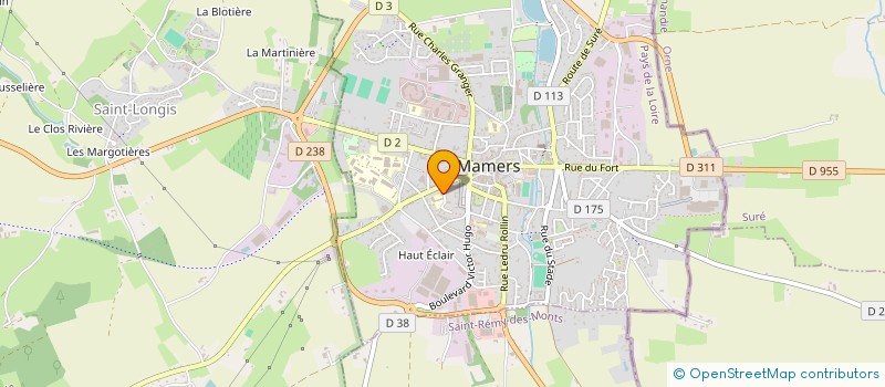 localisation de l'entreprise ART CONFLUENCE à MAMERS