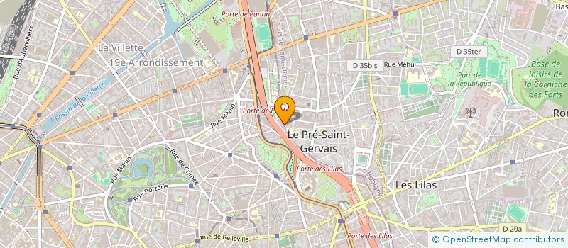 localisation de l'entreprise ART CONSEIL ET GESTION à LE PRE-SAINT-GERVAIS