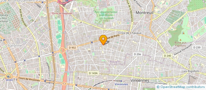 localisation de l'entreprise ART CONSTRUCT à MONTREUIL