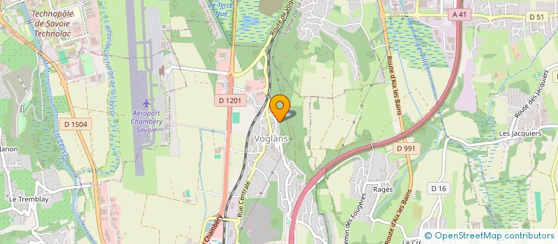 localisation de l'entreprise ART CONSTRUCTION  VOGLANS